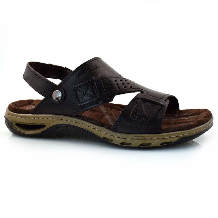 Papete Masculina de Couro Pegada 131662 Marrom 1