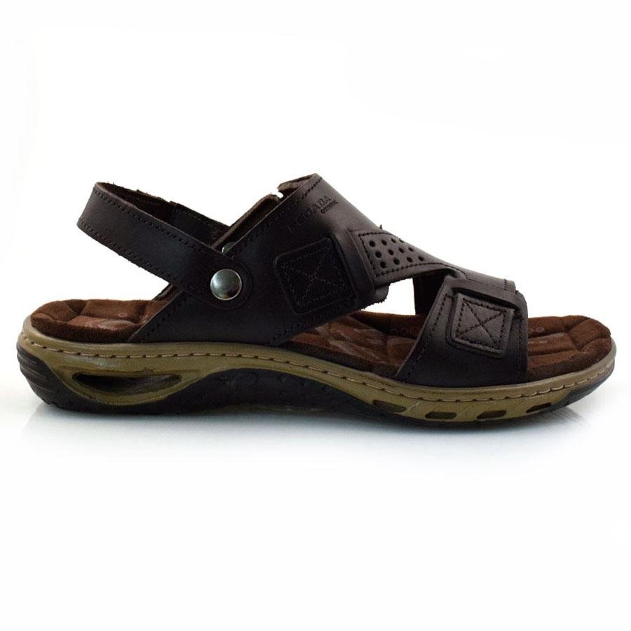 Papete Masculina de Couro Pegada 131662 Marrom 2