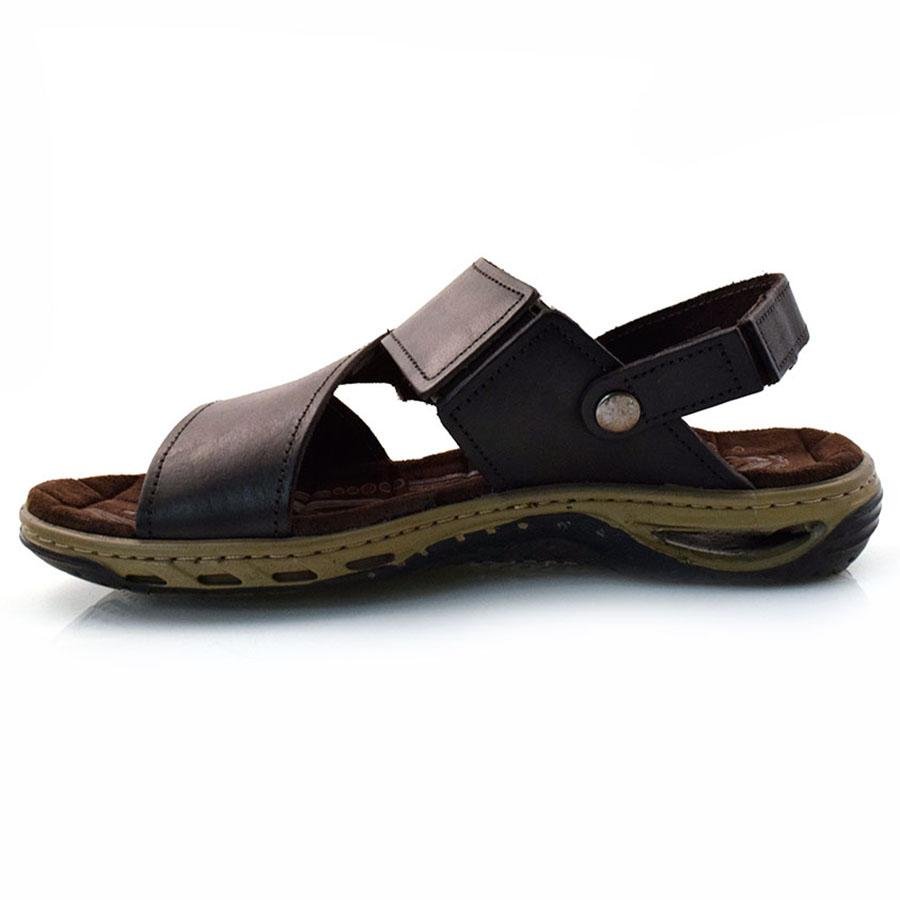 Papete Masculina de Couro Pegada 131662 Marrom 4