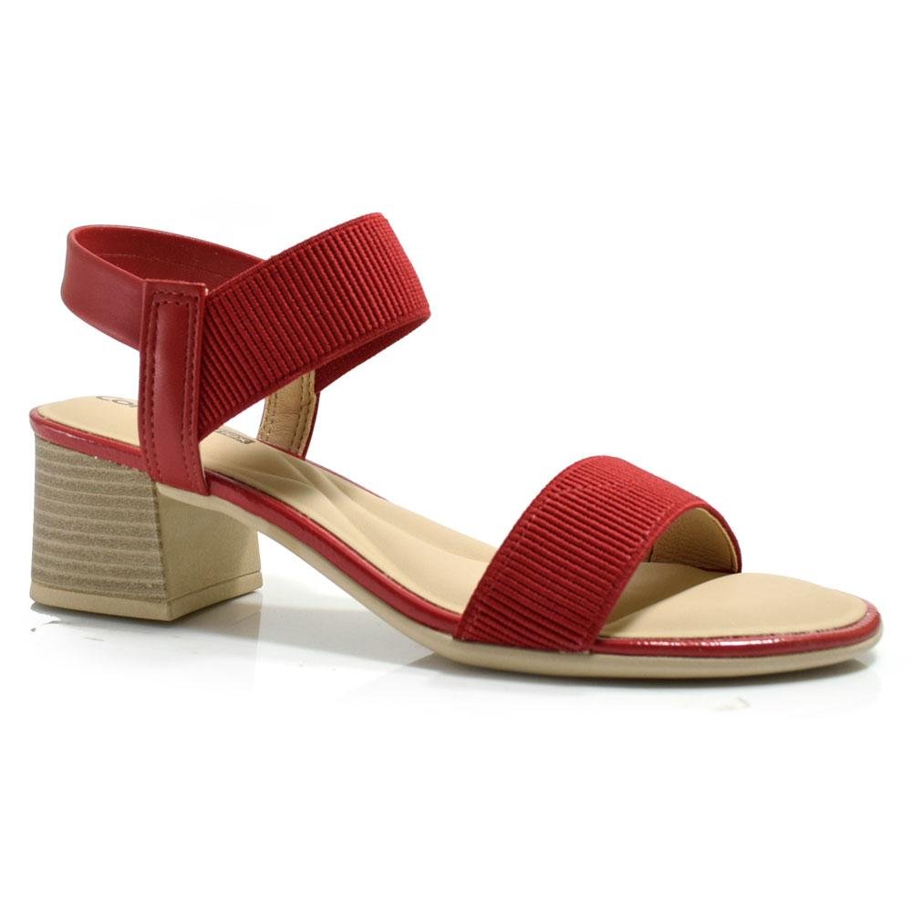Sandália de Salto Bloco Feminina Comfortflex 24-56401