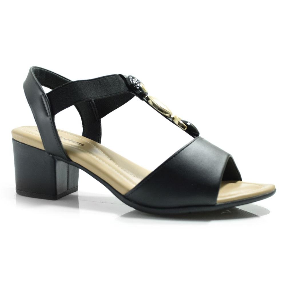 Sandália de Salto Bloco Feminina Comfortflex 2557403
