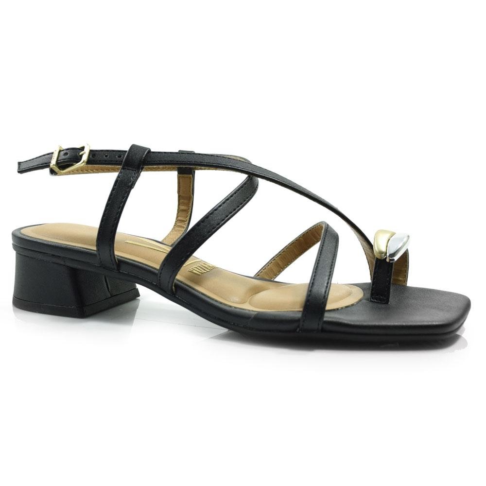 Sandália de Salto Bloco Feminina Vizzano 6454.123.7286 Preto 1