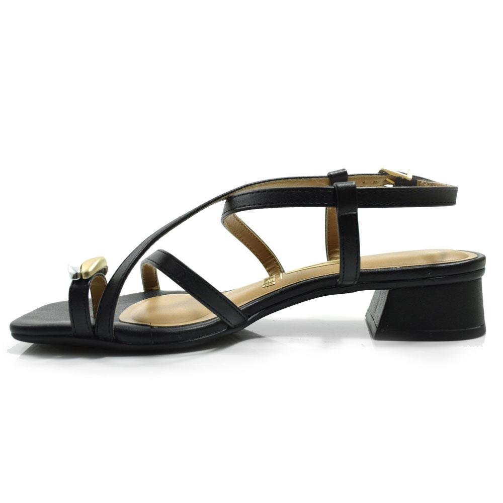Sandália de Salto Bloco Feminina Vizzano 6454.123.7286 Preto 5