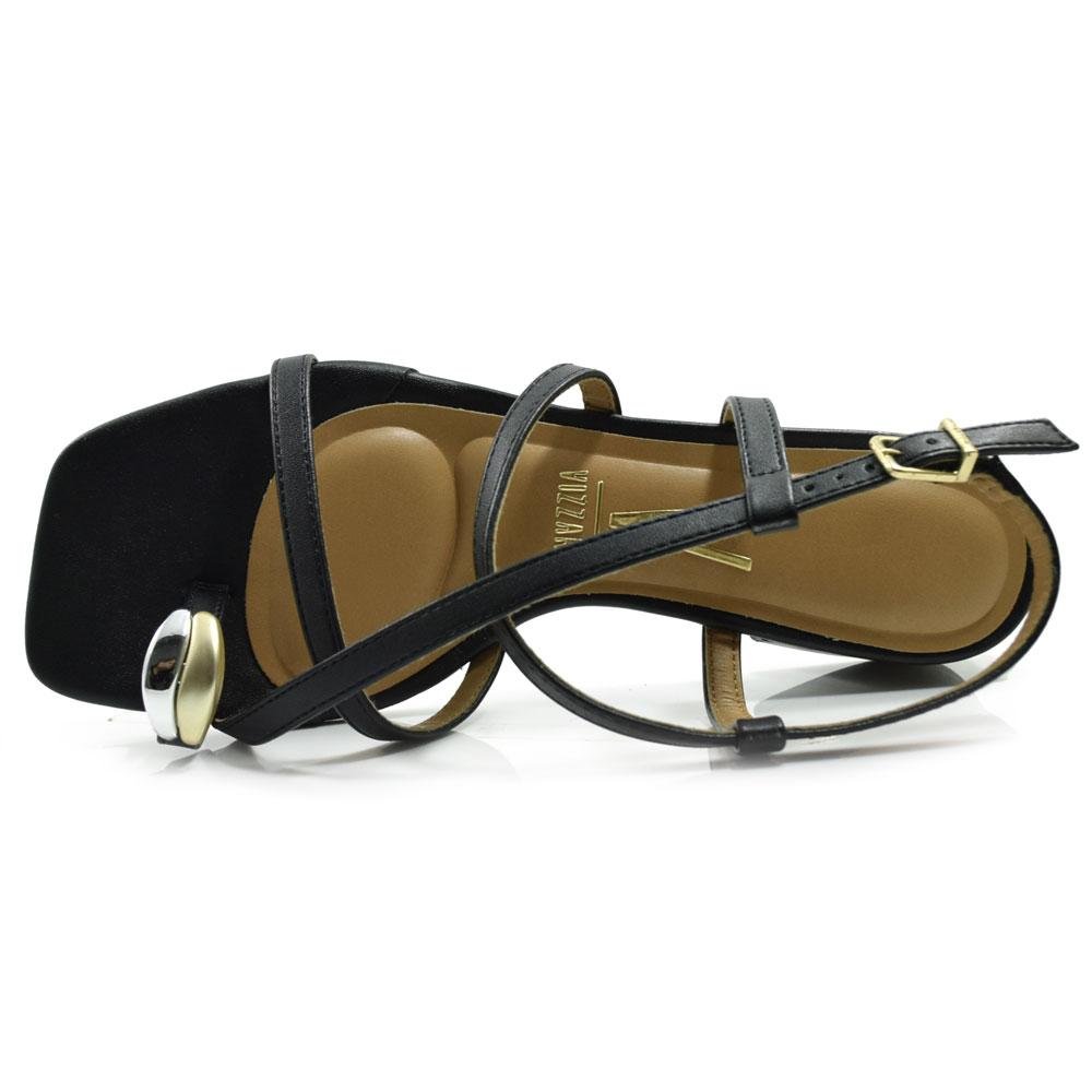 Sandália de Salto Bloco Feminina Vizzano 6454.123.7286 Preto 6