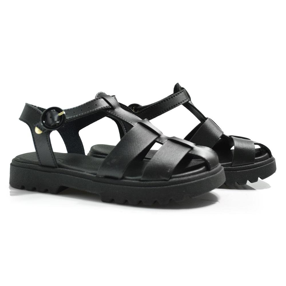 Sandália Fisherman Infantil Molekinha do 28 ao 34 Preto 2