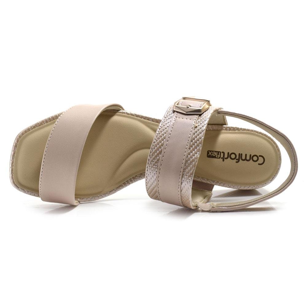 Sandália de Salto Bloco Feminina Comfortflex 2555303 Rosa 6
