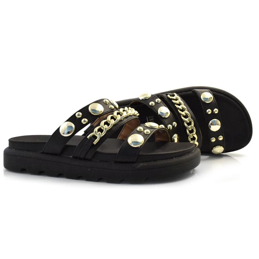 Sandália Flat Feminina Vizzano 6510.102.7286 Preto 2