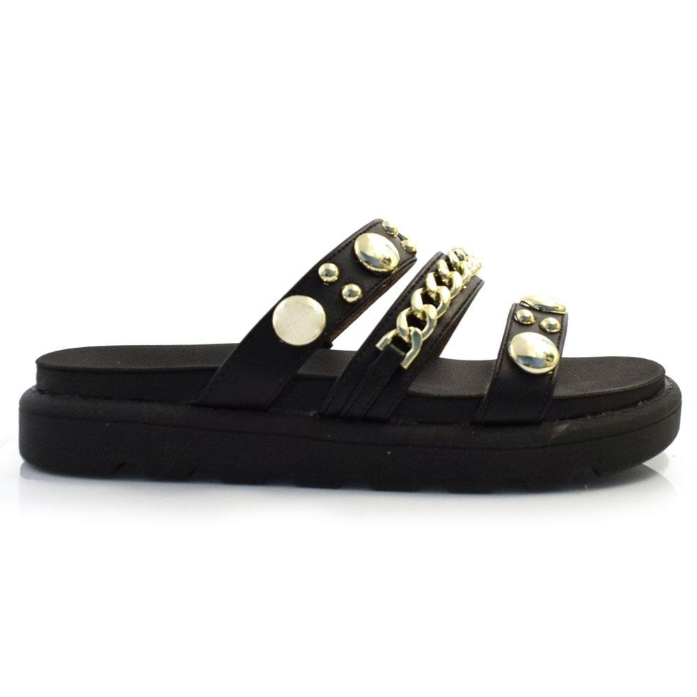 Sandália Flat Feminina Vizzano 6510.102.7286 Preto 3