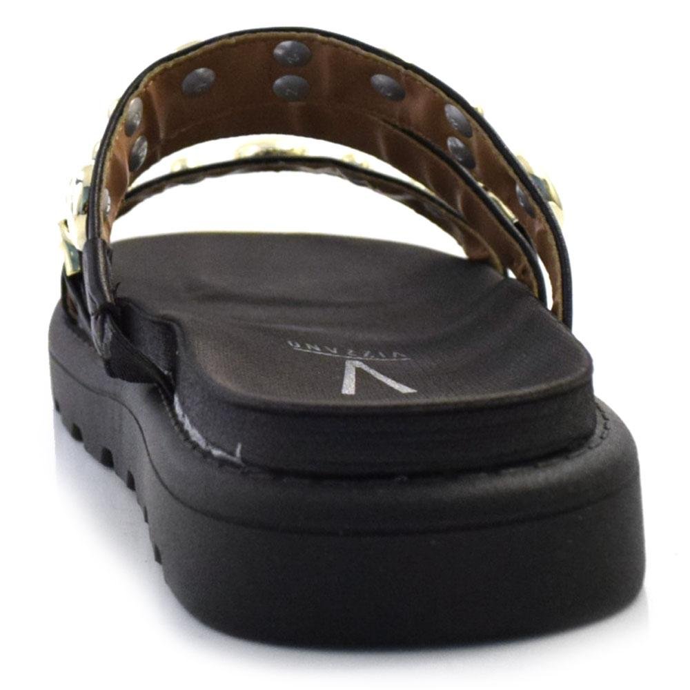 Sandália Flat Feminina Vizzano 6510.102.7286 Preto 4