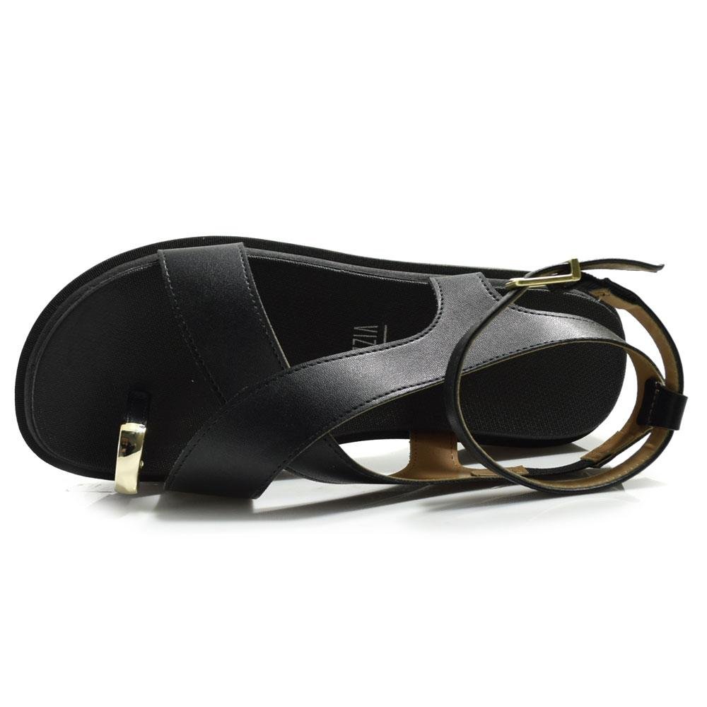 Sandália Flat Feminina Vizzano 6499.122.7286 Preto 6