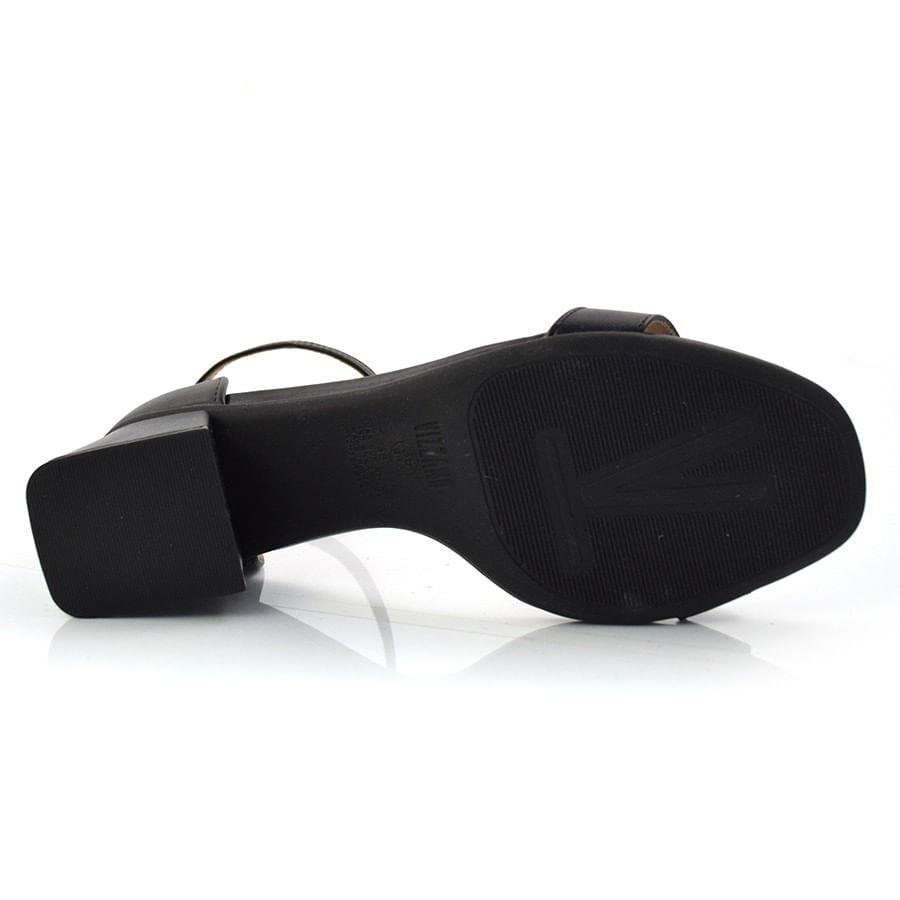 Sandália Feminina com Salto Bloco Vizzano 6428104-7286 Preto 5