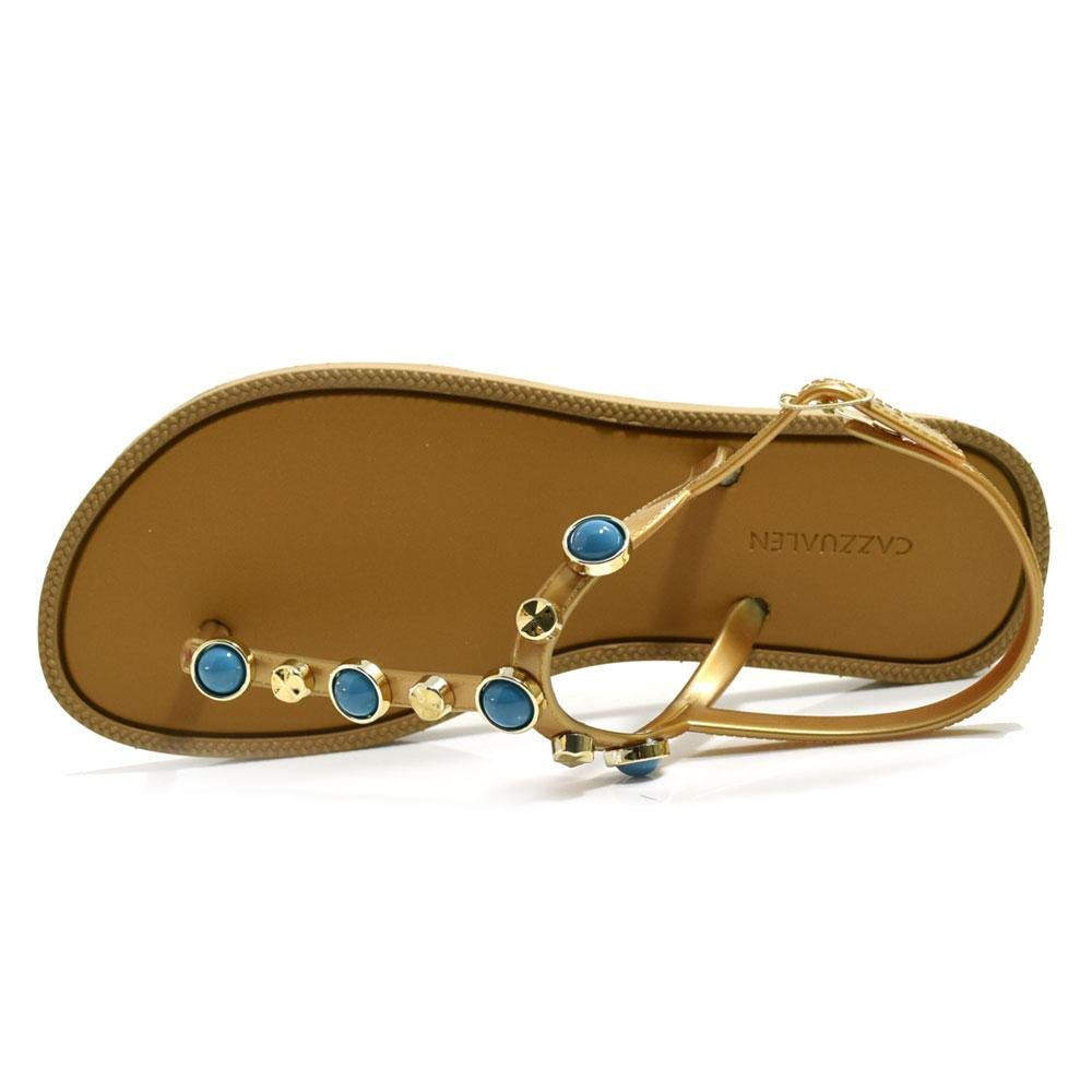 Sandália Rasteira Feminina Cazzualen SD-2103 Bege 6