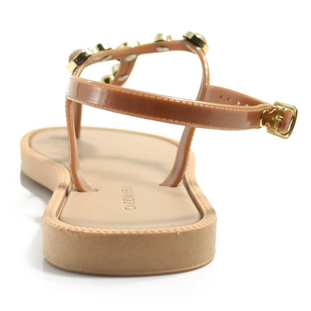 Sandália Rasteira Feminina Cazzualen SD-2103 Rosa 4