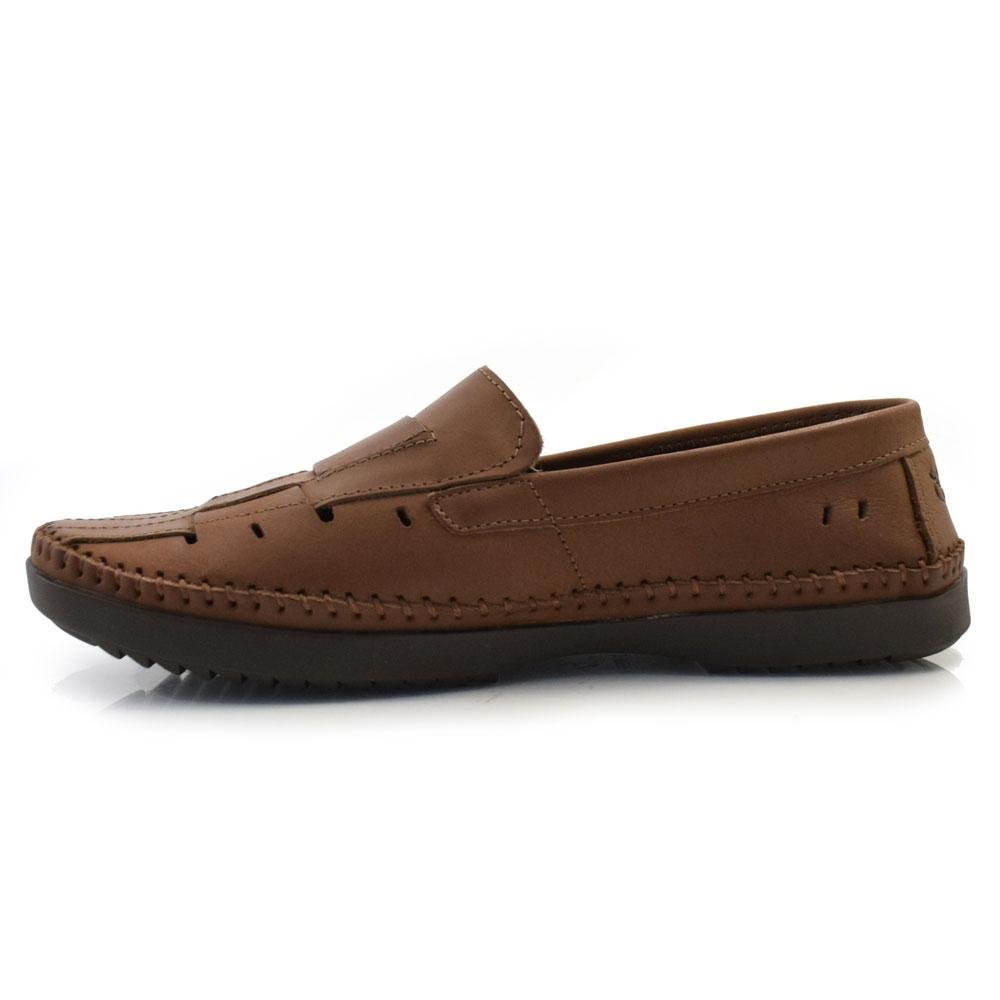 Sapatilha de Couro Masculina Free Way LOGANX-2 Marrom 5