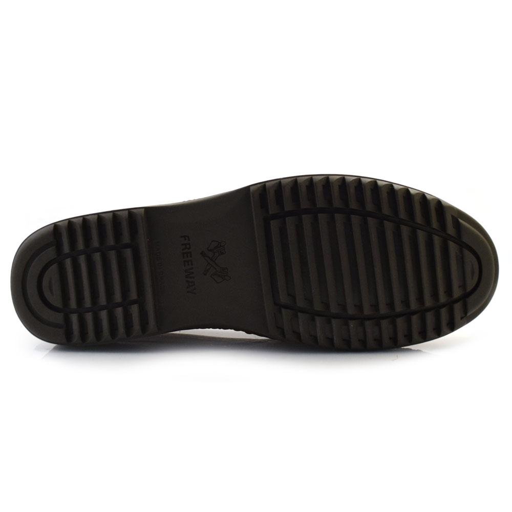Sapatilha de Couro Masculina Free Way LOGANX-2 Marrom 7