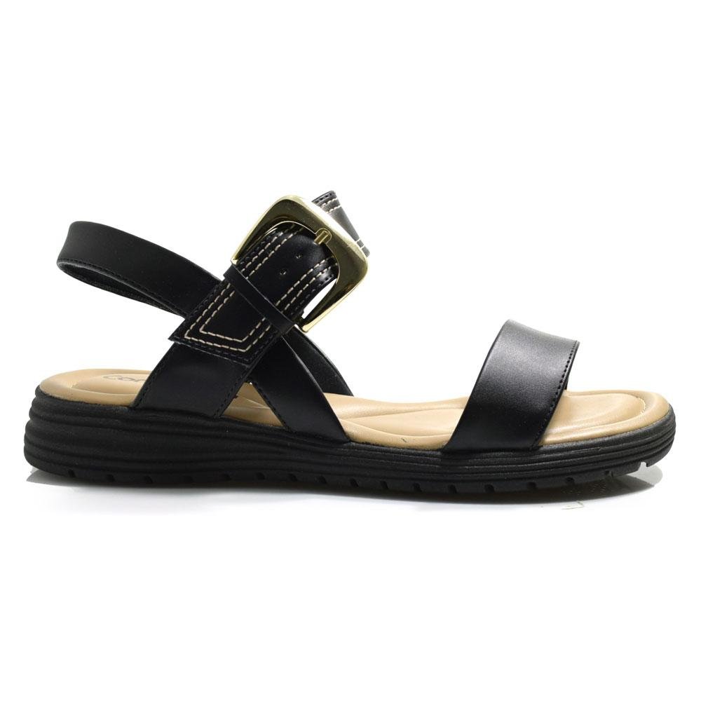 Sandália Rasteira Feminina Comfortflex 2551404 Preto 3