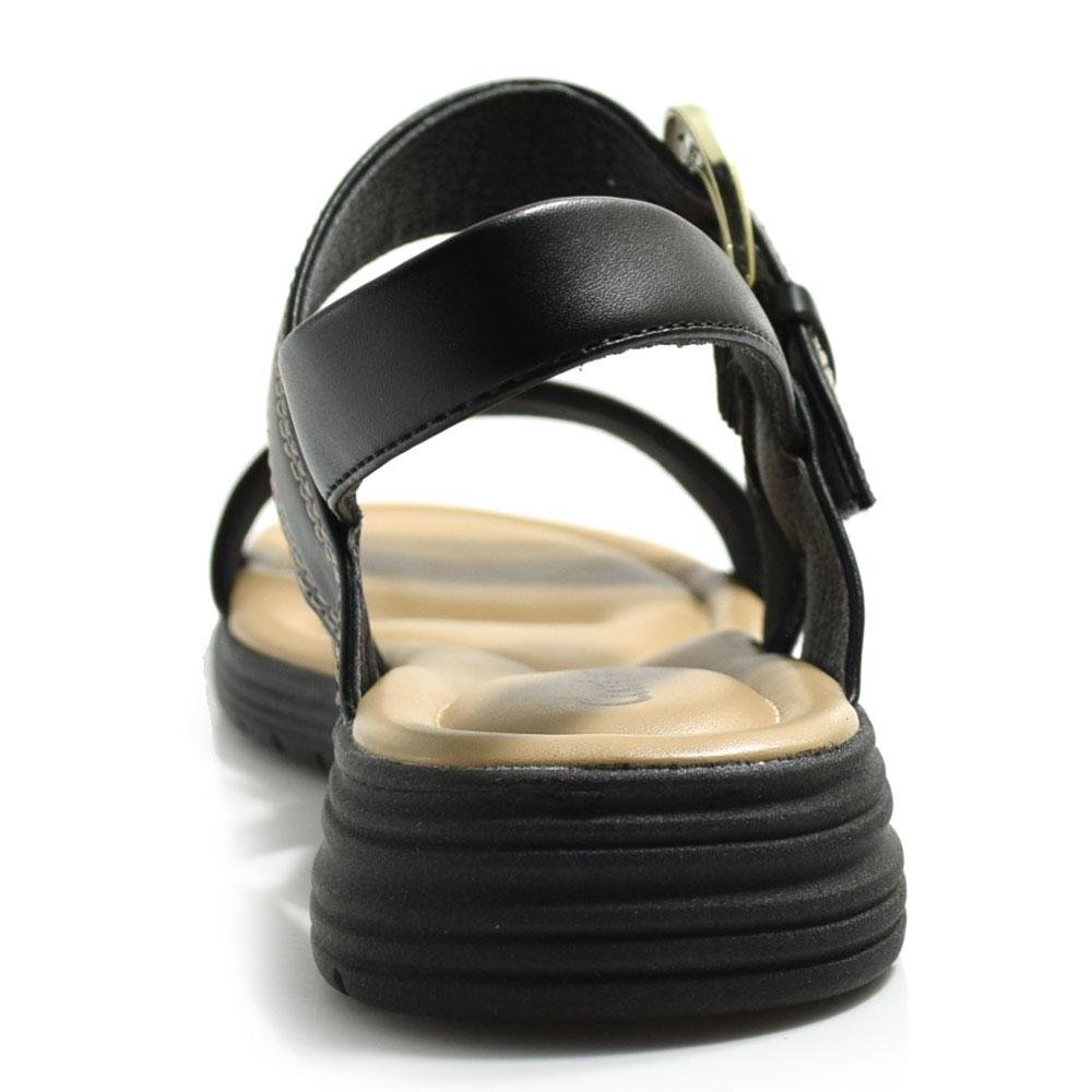 Sandália Rasteira Feminina Comfortflex 2551404 Preto 4