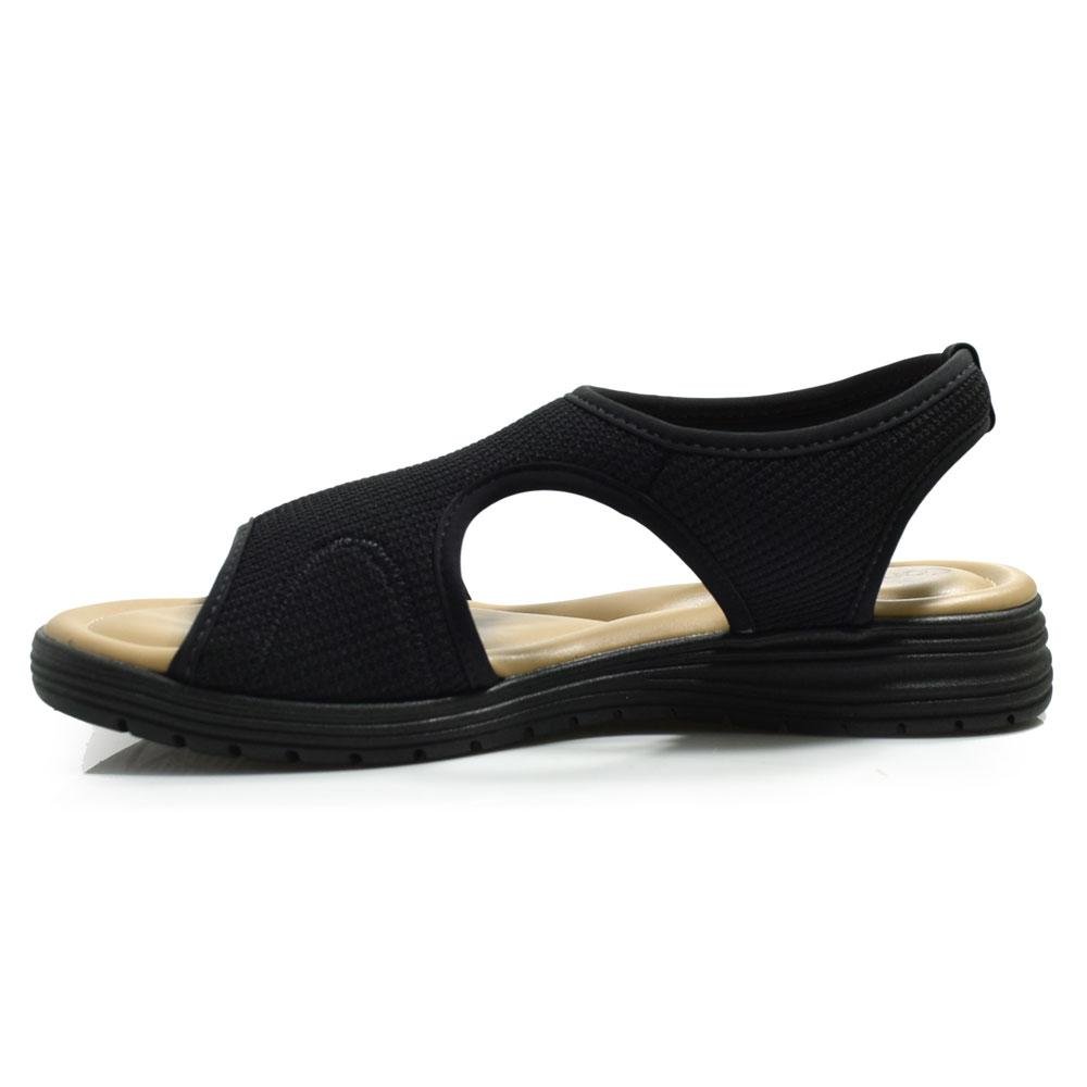 Sandália Rasteira Feminina Comfortflex 2551302 Preto 5
