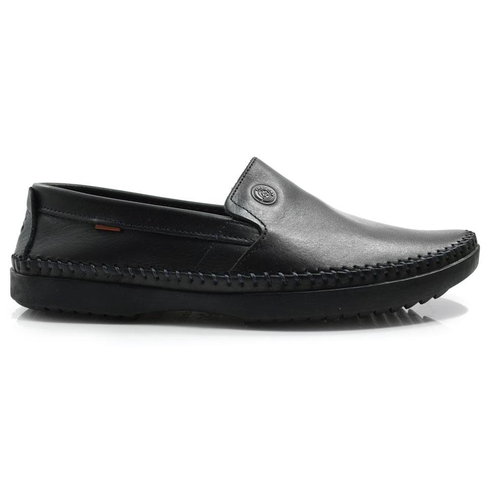 Sapatilha de Couro Masculina Free Way LOGANX-1 Preto 3