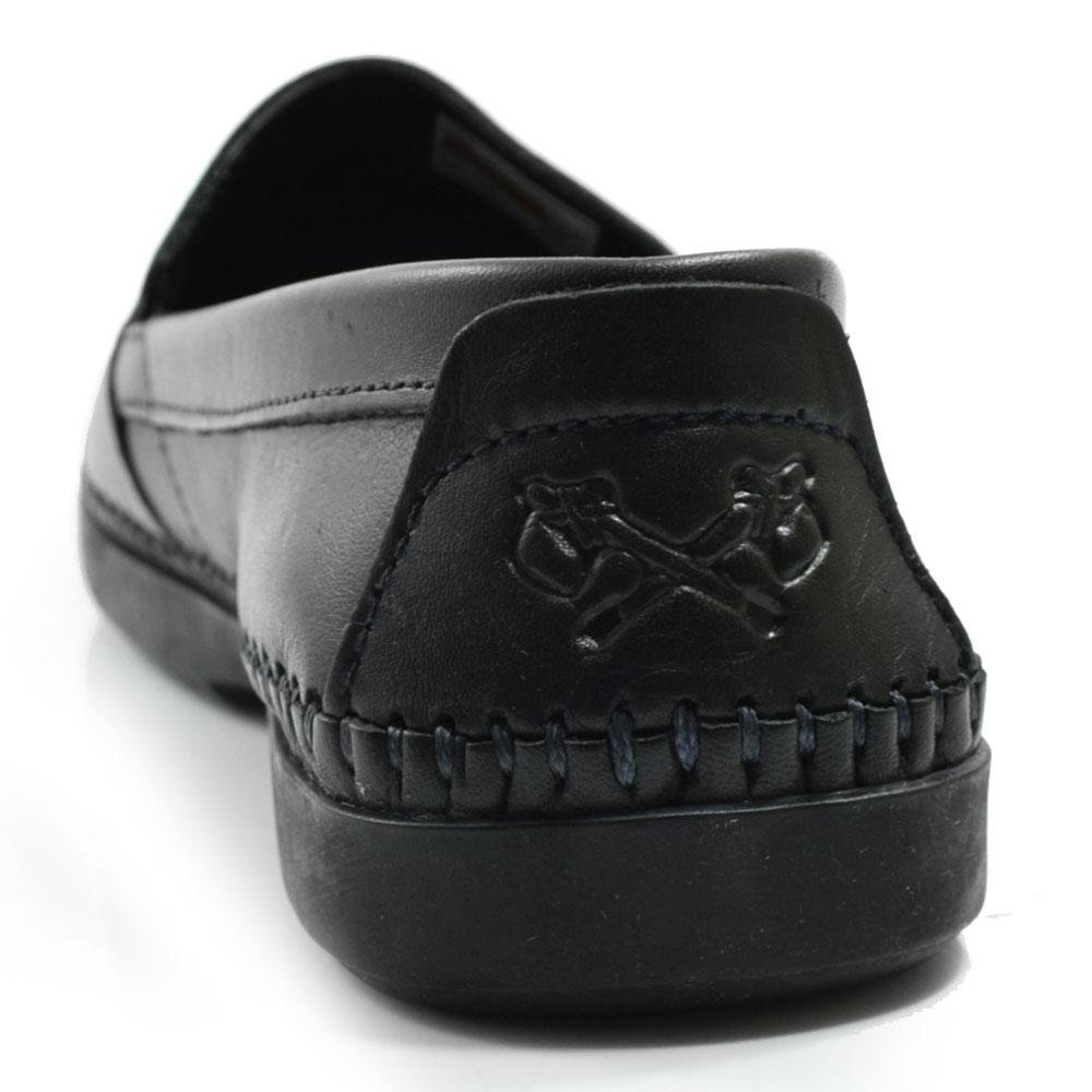 Sapatilha de Couro Masculina Free Way LOGANX-1 Preto 4