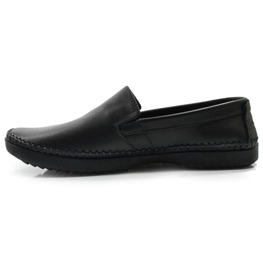 Sapatilha de Couro Masculina Free Way LOGANX-1 Preto 5