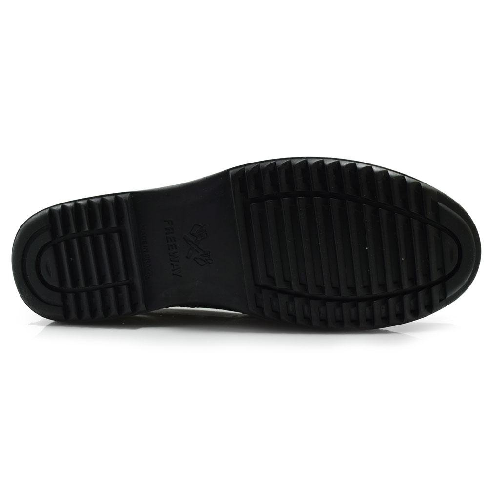 Sapatilha de Couro Masculina Free Way LOGANX-1 Preto 7