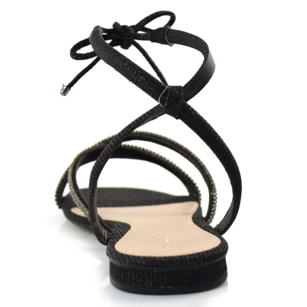 Sandália Rasteira Feminina Lacolly 28220 Preto 5