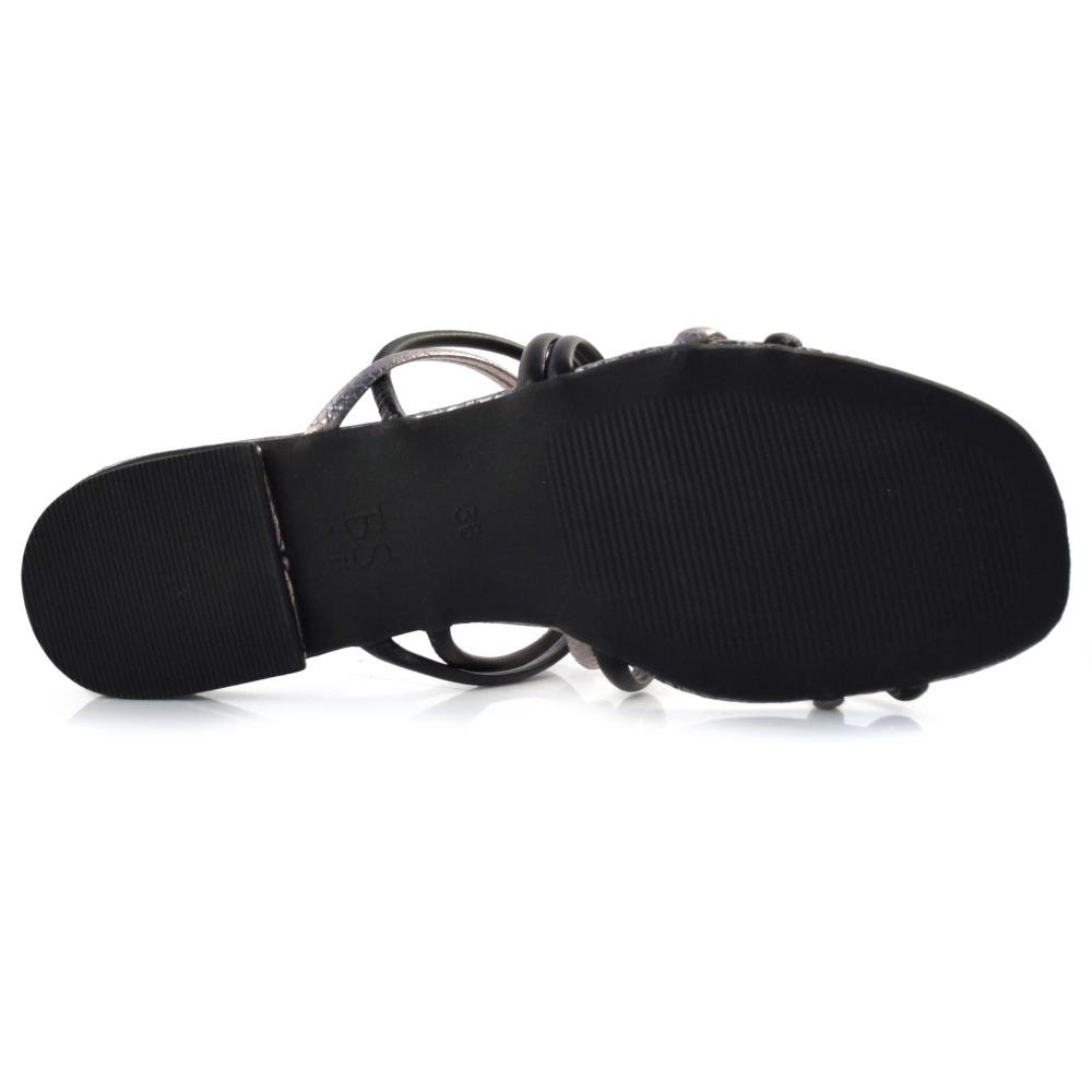 Sandália Rasteira Feminina Lacolly 83004 Preto 8
