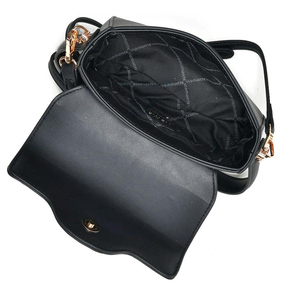Bolsa Transversal Feminina Via Marte B2-610-01 Preto 4