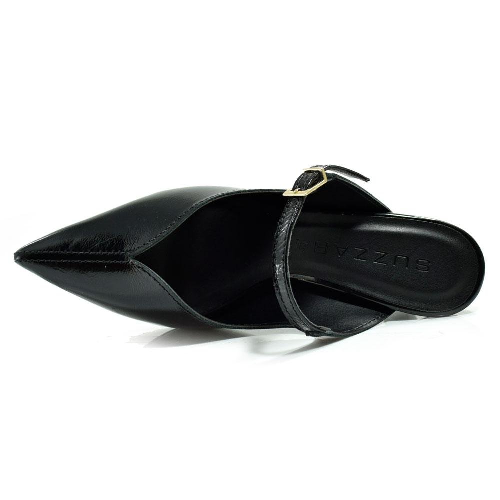 Mule de Couro e Salto Feminino Suzzara 49930 Preto 6