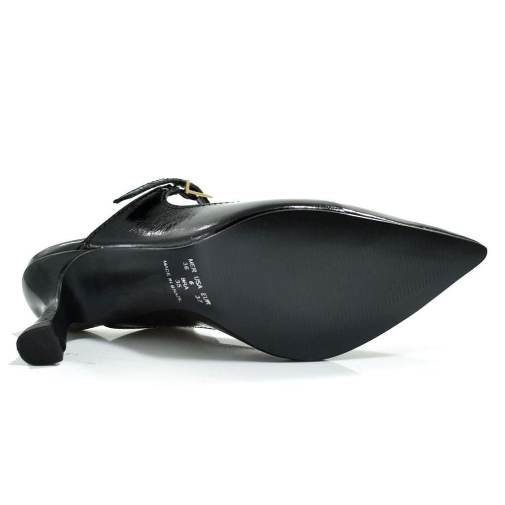 Mule de Couro e Salto Feminino Suzzara 49930 Preto 7