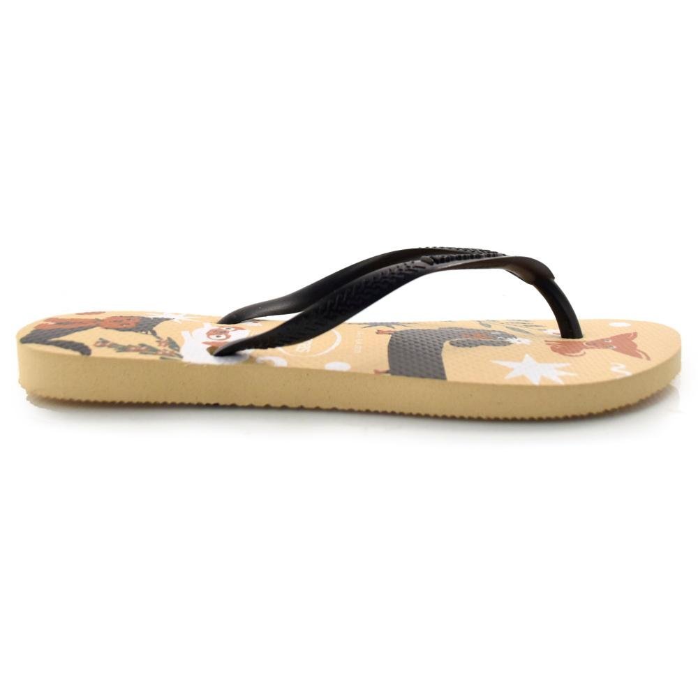 Chinelo Havaianas Slim Pets 4132567 Bege 4