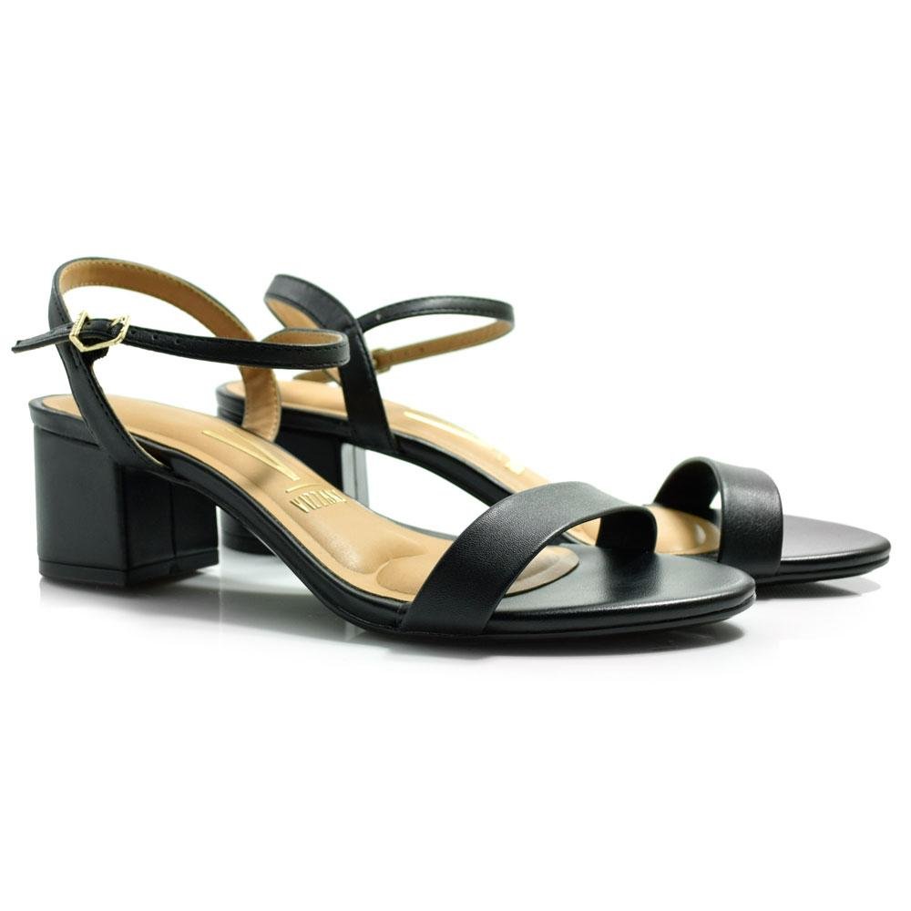 Sandália de Salto Bloco Feminina Vizzano 6291.900.8389 Preto 2