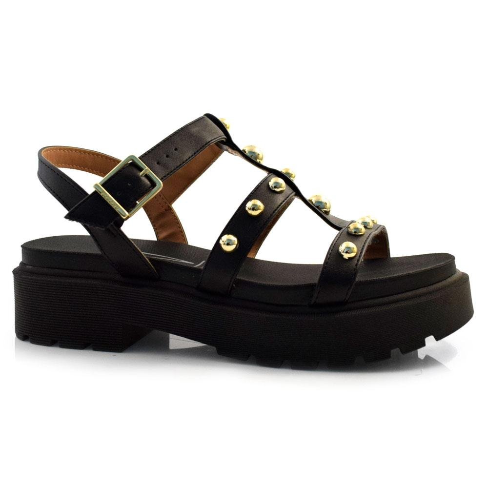 Sandália Flat Feminina Vizzano 6499.110.7286 Preto 3
