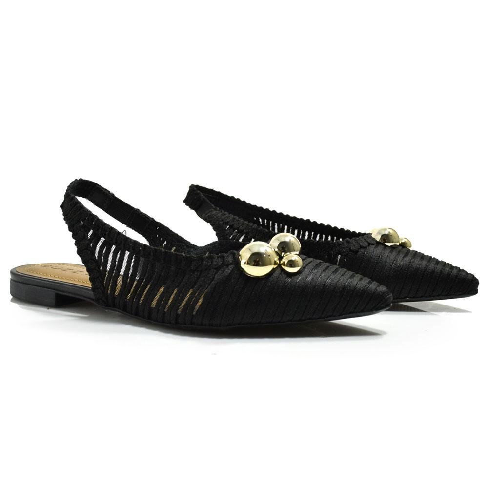 Sapatilha Slingback Feminina Suzzara 373314 Preto 2