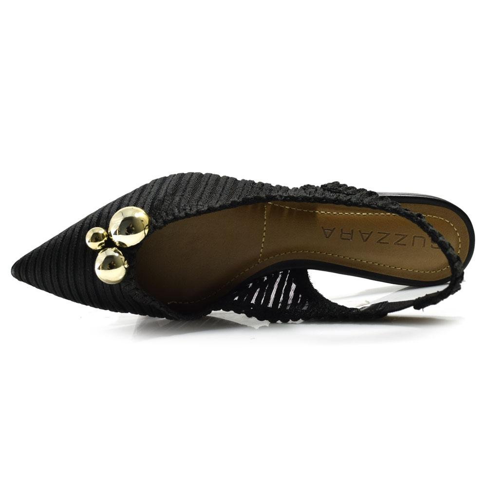 Sapatilha Slingback Feminina Suzzara 373314 Preto 6