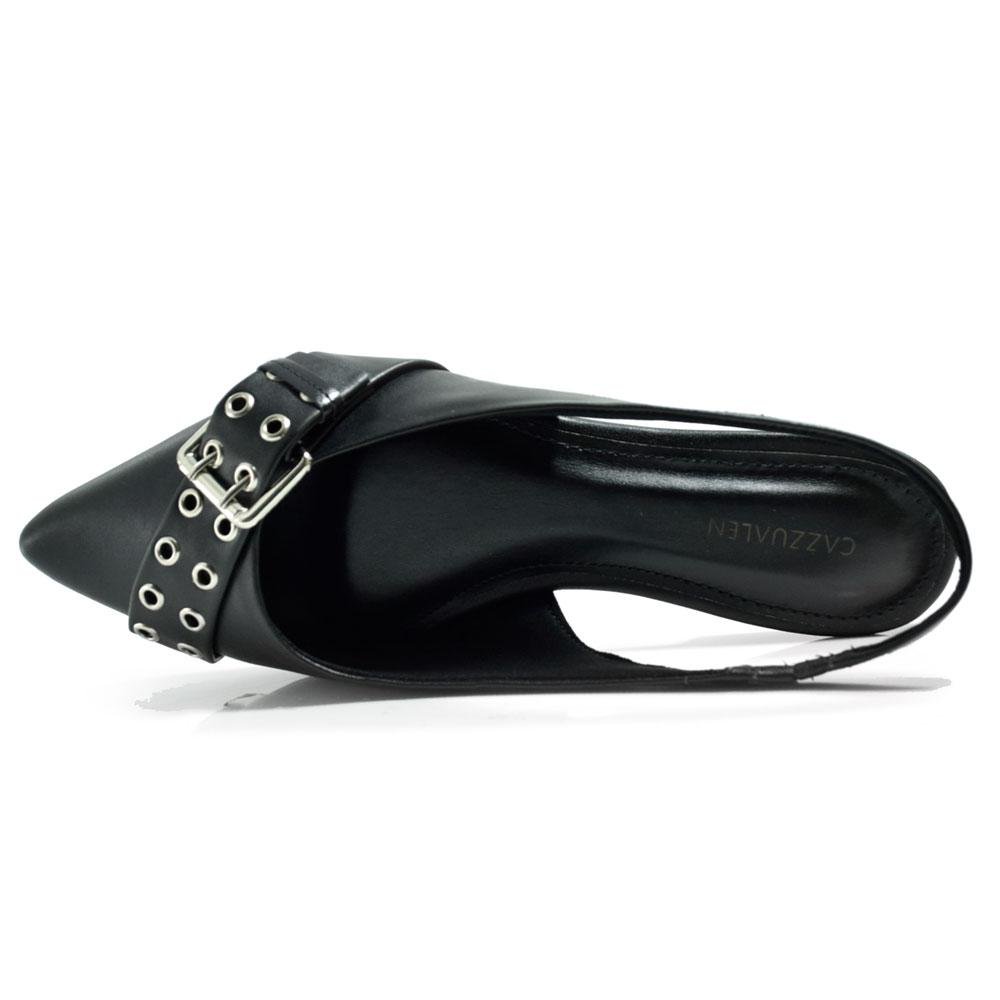 Sapatilha Slingback Feminina Cazzualen 866075 Preto 6