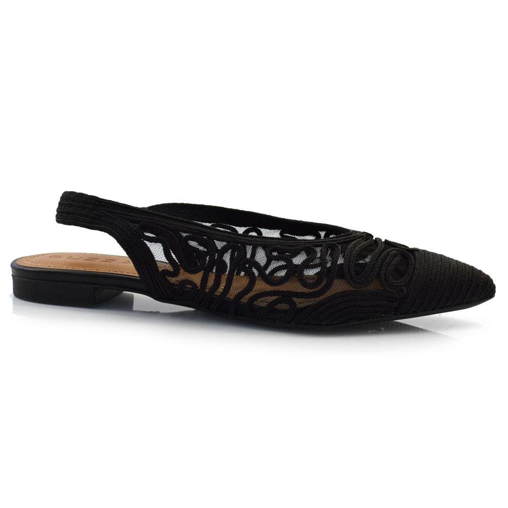 Sapatilha Slingback Feminina Suzzara 373280 Preto 3
