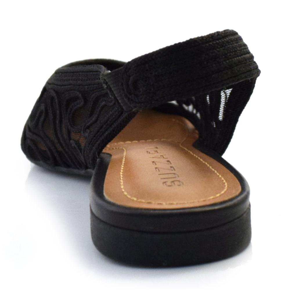Sapatilha Slingback Feminina Suzzara 373280 Preto 4