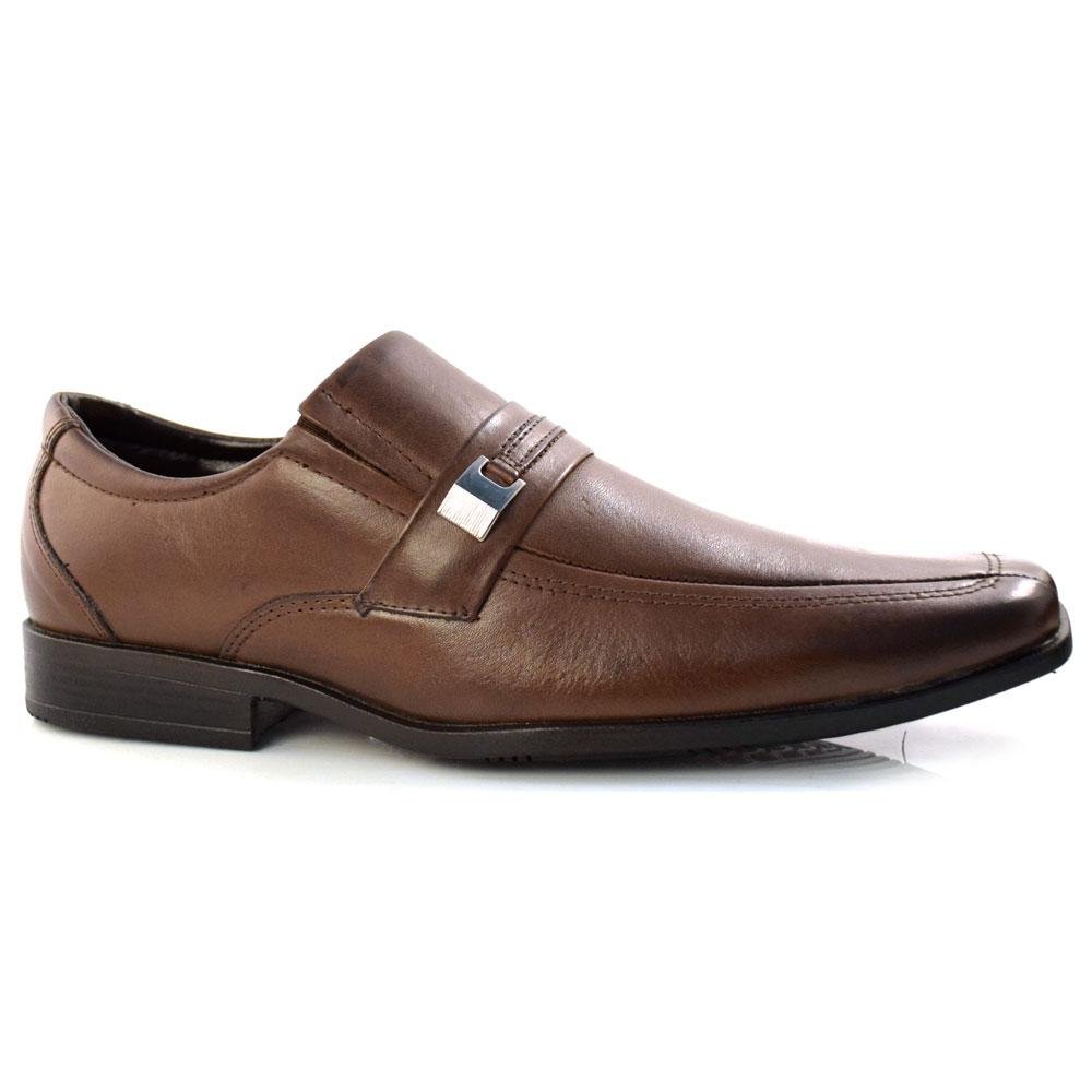 Sapato Social de Couro Masculino Zapattero 7512 Marrom 1