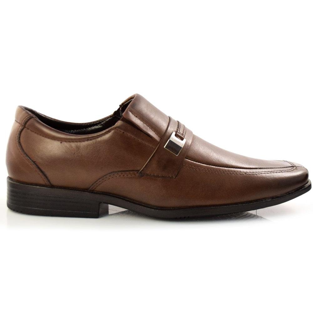 Sapato Social de Couro Masculino Zapattero 7512 Marrom 3