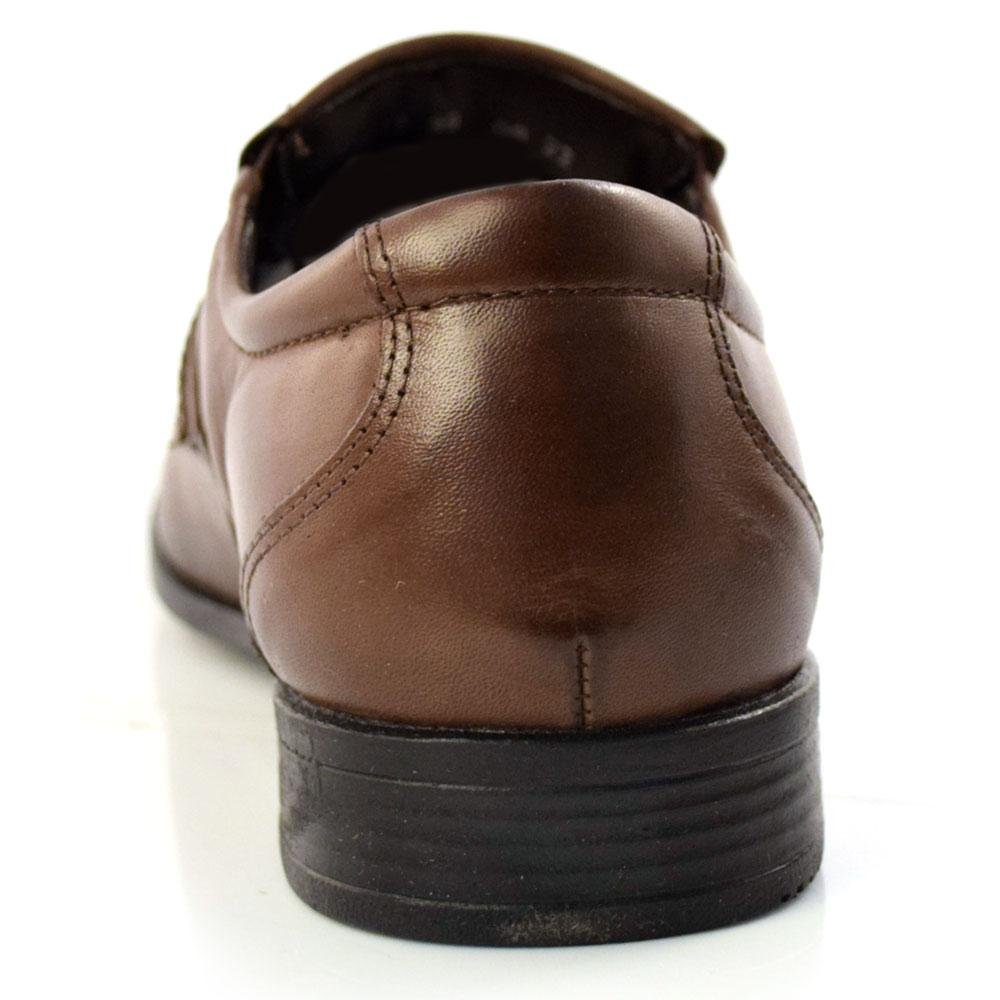 Sapato Social de Couro Masculino Zapattero 7512 Marrom 4