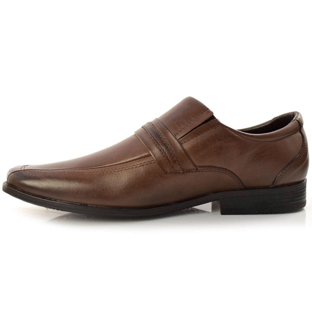 Sapato Social de Couro Masculino Zapattero 7512 Marrom 5