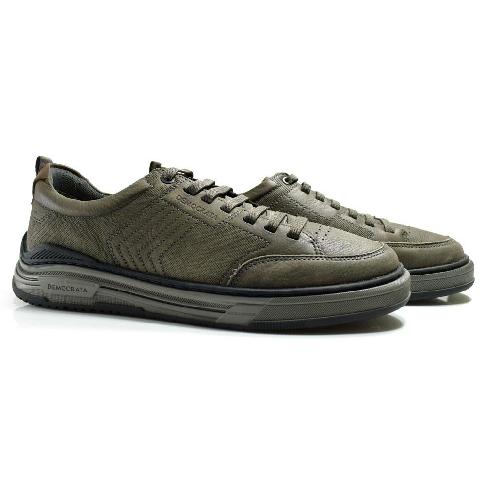 Sapatênis de Couro Masculino Democrata Dylan 640101 Marrom 2