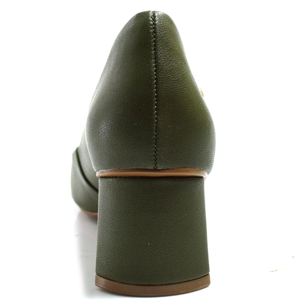 Scarpin de Salto Bloco Cazzualen T3838-539 Verde 4