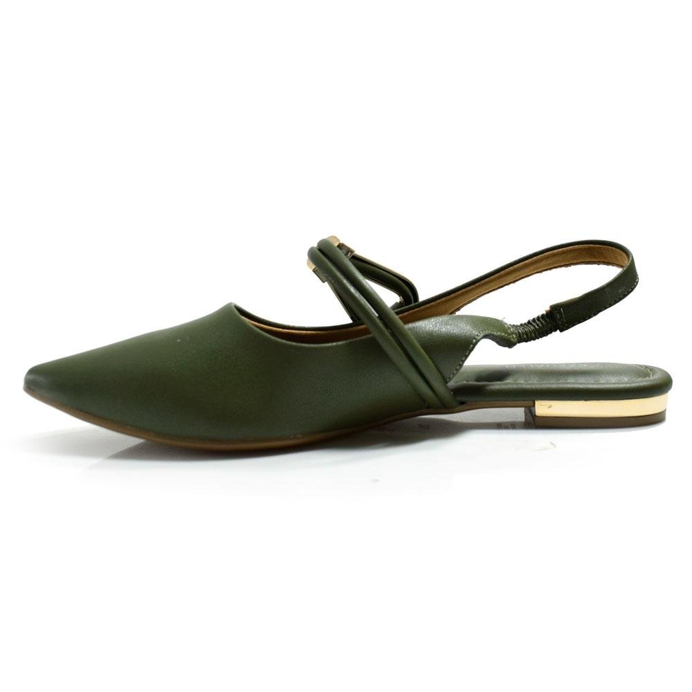 Sapatilha Slingback Feminina Cazzualen T2019-086 Verde 5