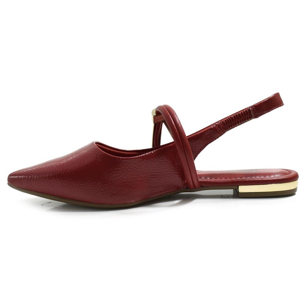 Sapatilha Slingback Feminina Cazzualen T2019-086 Vermelho 5