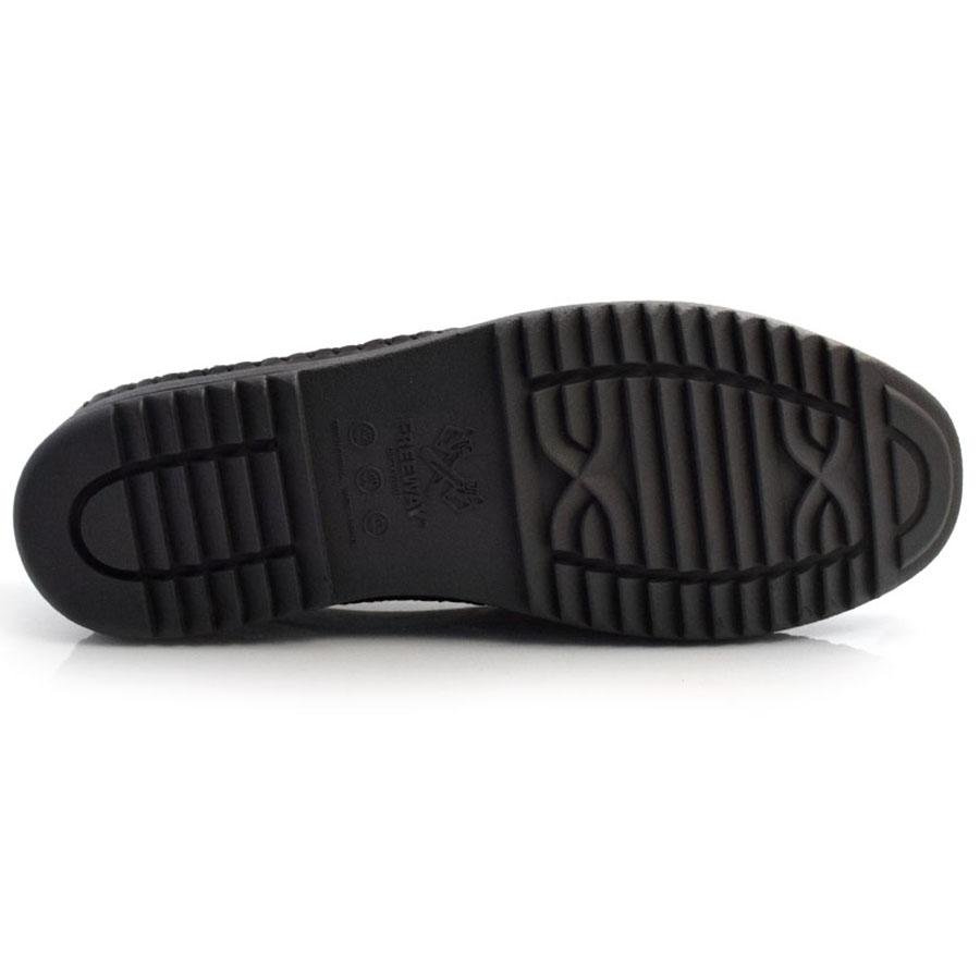 Sapatilha Masculina de Couro Free Way LOGAN-2 Preto 7
