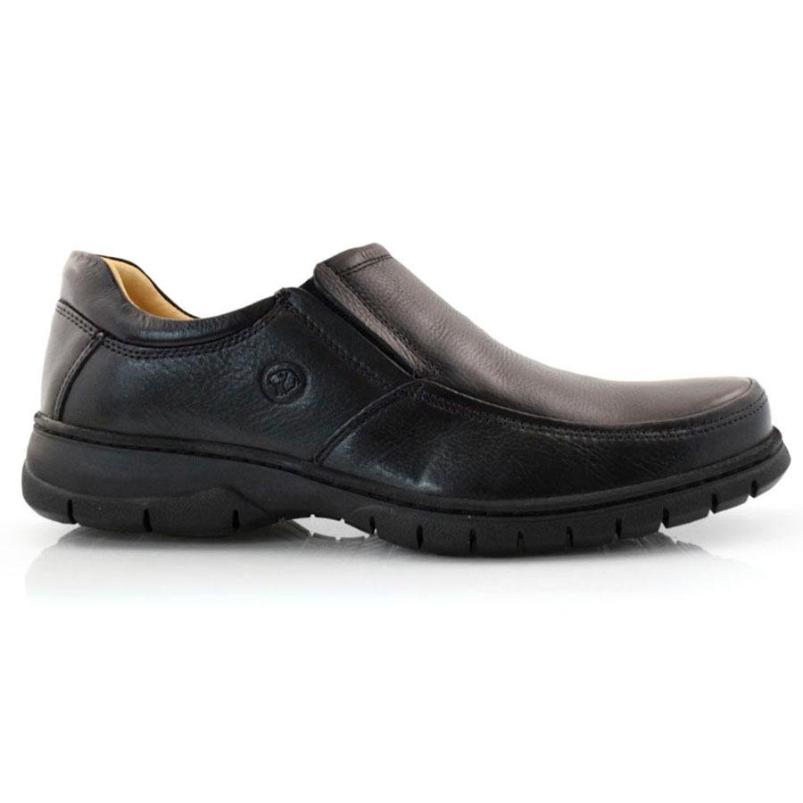 Sapato Social de Couro Anatomic Gel 7902 Preto 2