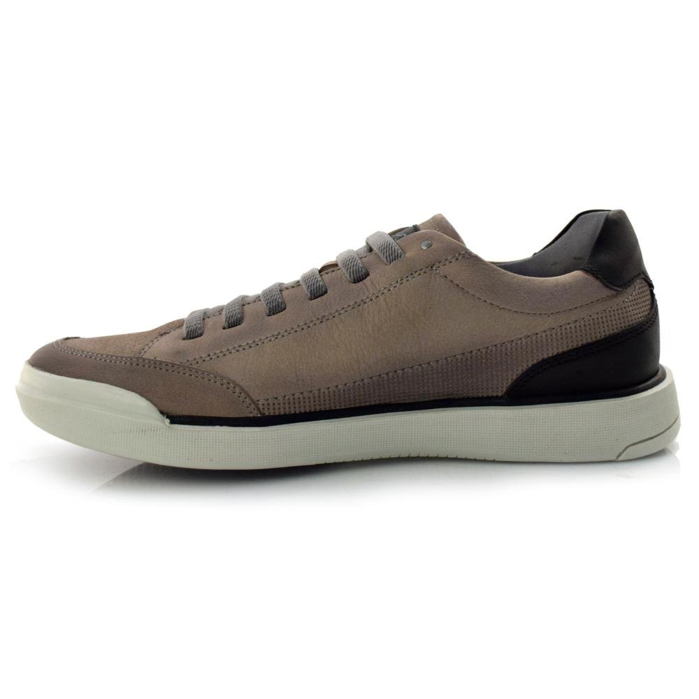 Sapatênis Masculino de Couro Ferracini 1056 Cinza 5